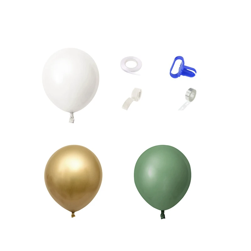 Kit de guirnalda de arco de globos verdes Oliva, conjunto de globos dorados para boda, cumplea&ntilde;os, Baby Shower, decoraciones para fiesta, 121 piezas-5