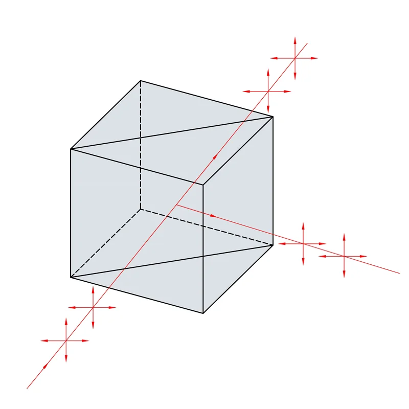 Луч Разделение ter Призма оптический Двуцветные призменный свет разделения K9 куб