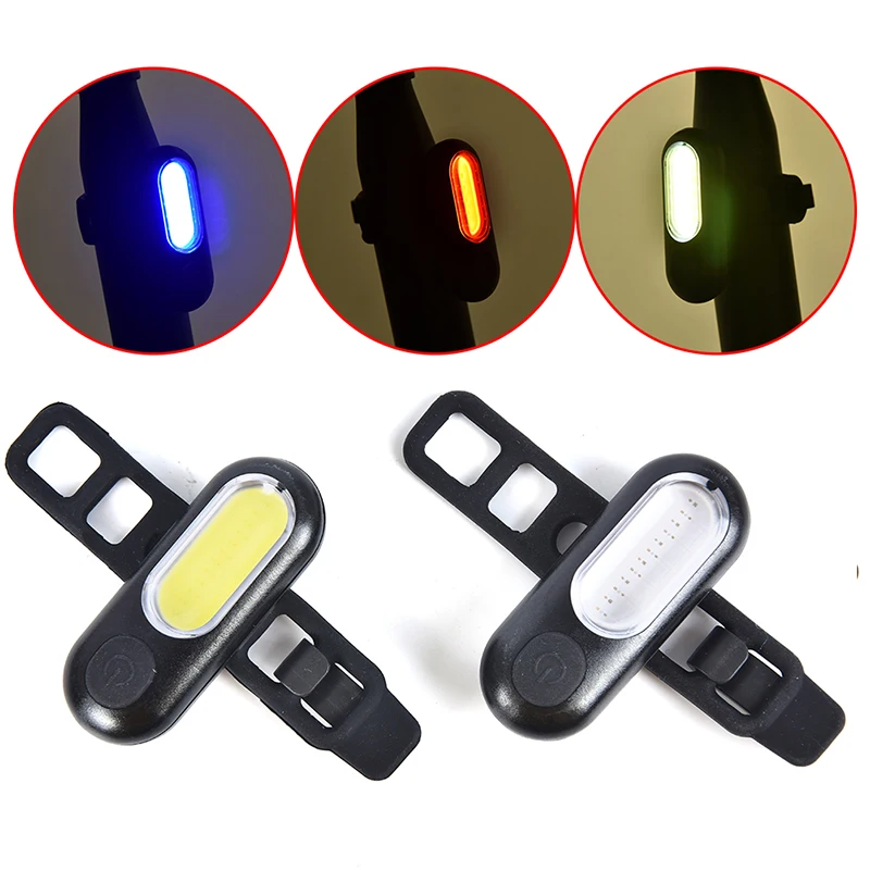 

Светодиодный светильник USB на задней панели Перезаряжаемые красный, Белый Синий Велосипедные Фары Светильник s велосипедные аксессуары лам...