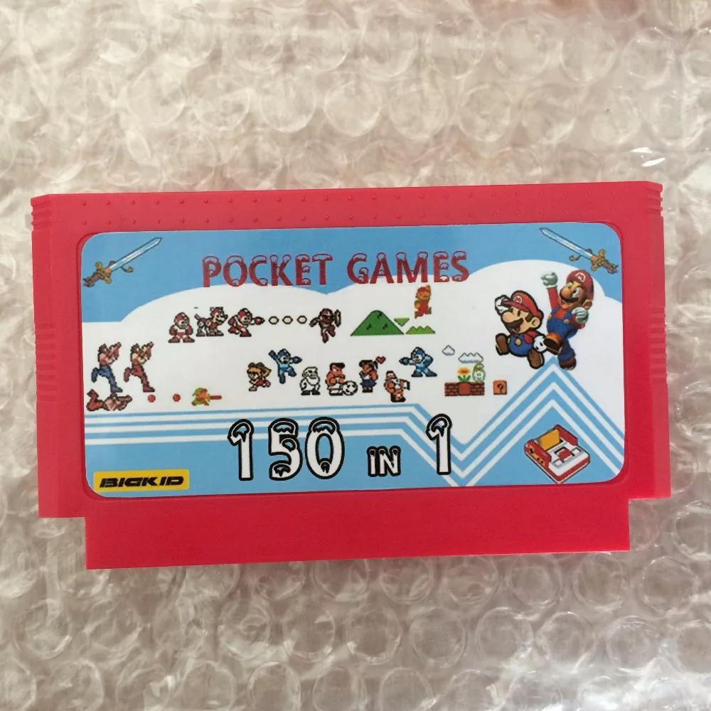 Новое поступление 150 в 1 полный список Карманная игровая 60 Pin карточная игра для