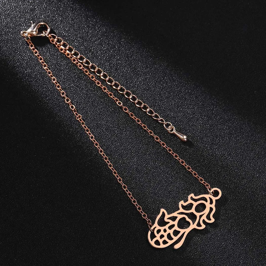 Новый модный браслет Kinitial для океана Очаровательная цепочка с русалкой браслеты