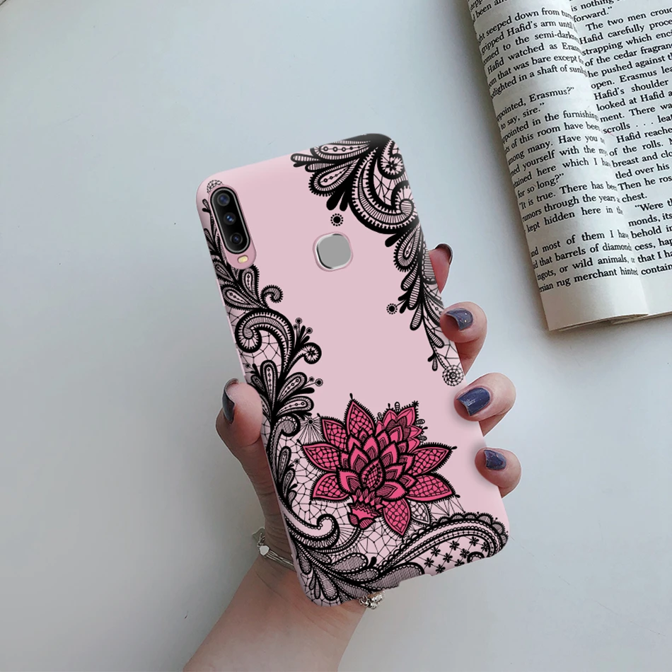 Силиконовый чехол для Vivo Y12 Y15 Y17 Y3 Y19 1915 U3 1904 задняя крышка милый кот кактус