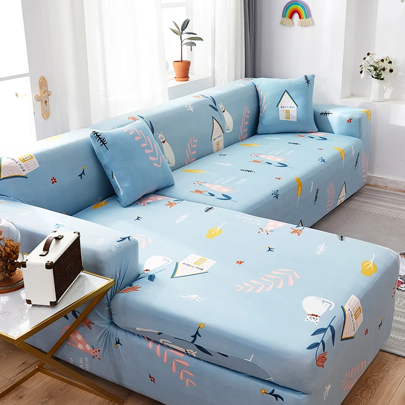 

Universal Living Room Elastic Sofa Covers Modern Elegant Printed Sectional Sofa Covers Muebles Living Room Furniture BC50SFT