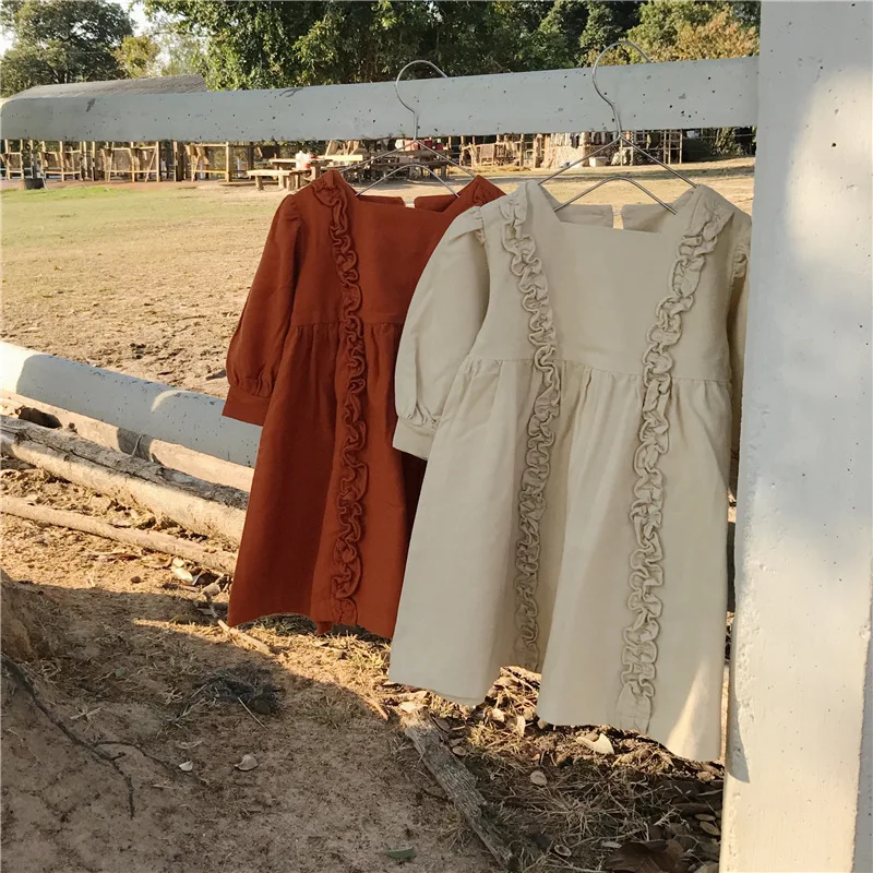 2020 весеннее платье принцессы в Корейском стиле для маленьких девочек с пышными