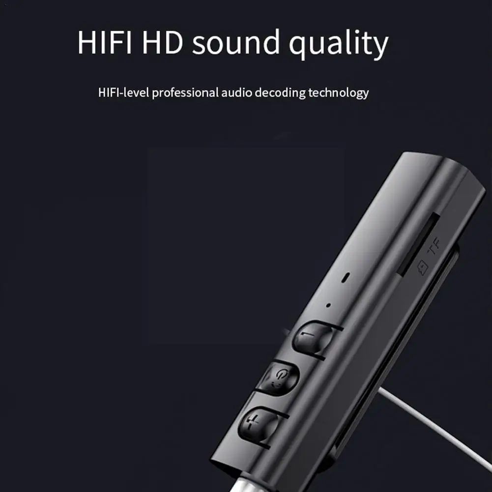 

High Quality Mini Lavalier Type Bluetooth Mp3 Player Player Portable Aux Hifi Car 3.5mm Slot Music Card Audio Music With Sp Q2k1