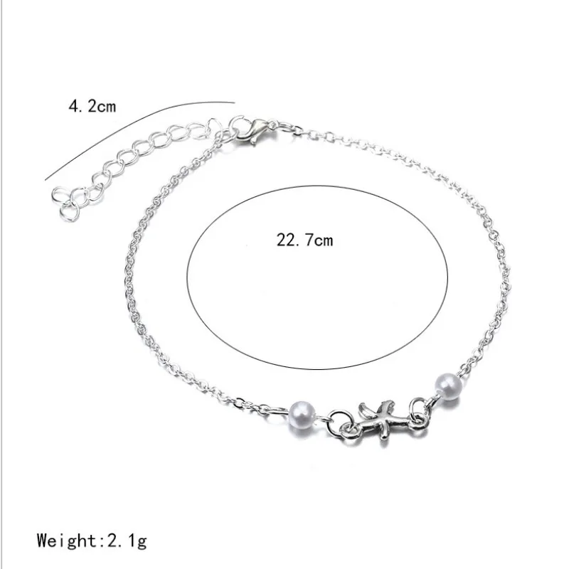 

Fashion Women Starfish Ankle Bracelets Summer Beach Foot Jewelry Anklets