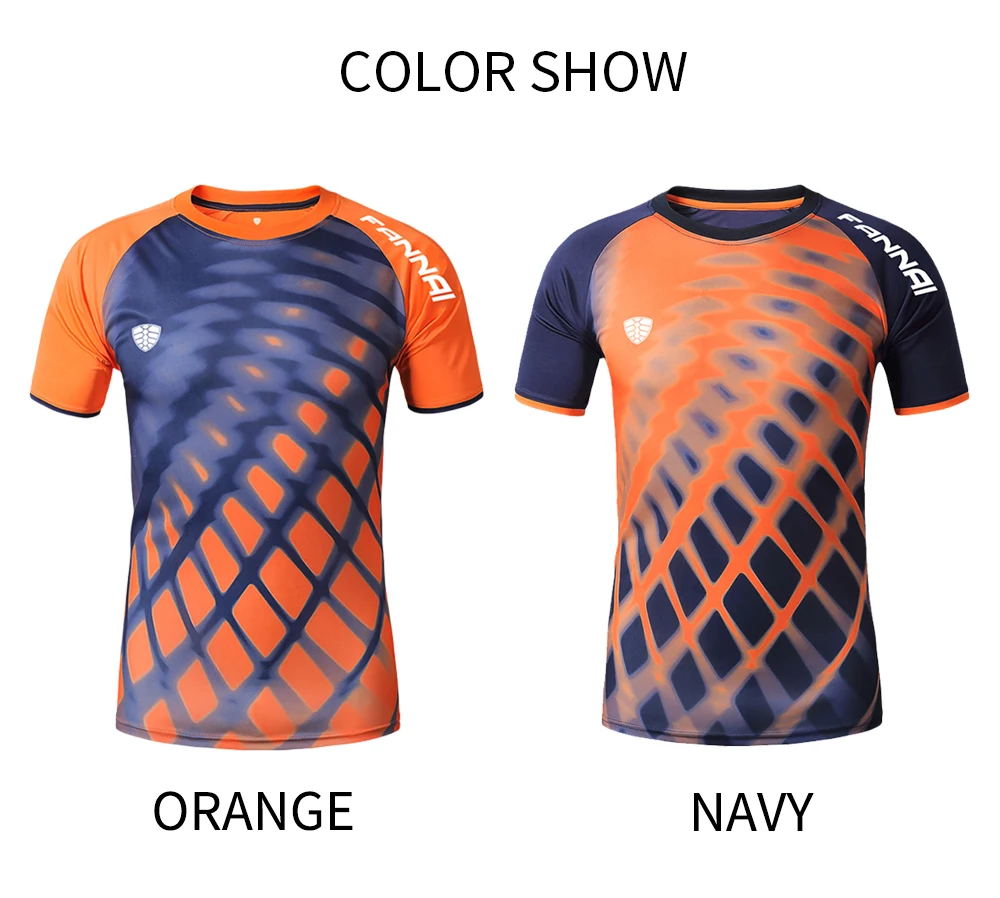 

Sport T Shirt Men Tops Tees Quick Dry Shirts Printing Fitness Men's Running Short sleeve Sports Soccer badminton Shirt
