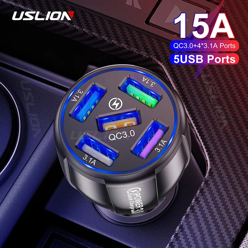 

USB-устройство для быстрой зарядки, 15 А, 5 портов