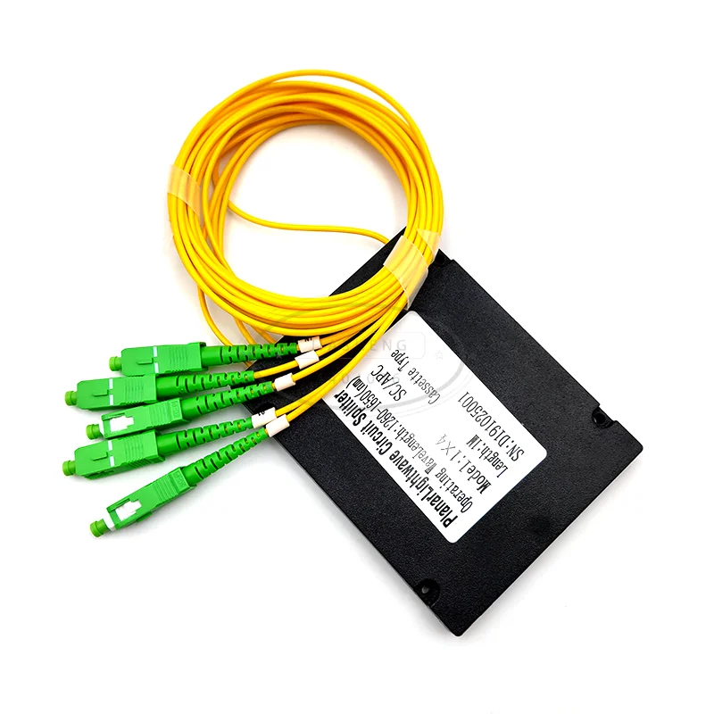 

Оптоволоконный разветвитель оптический соединитель 1x4 SC APC Одномодовый simplex plc оптический разветвитель