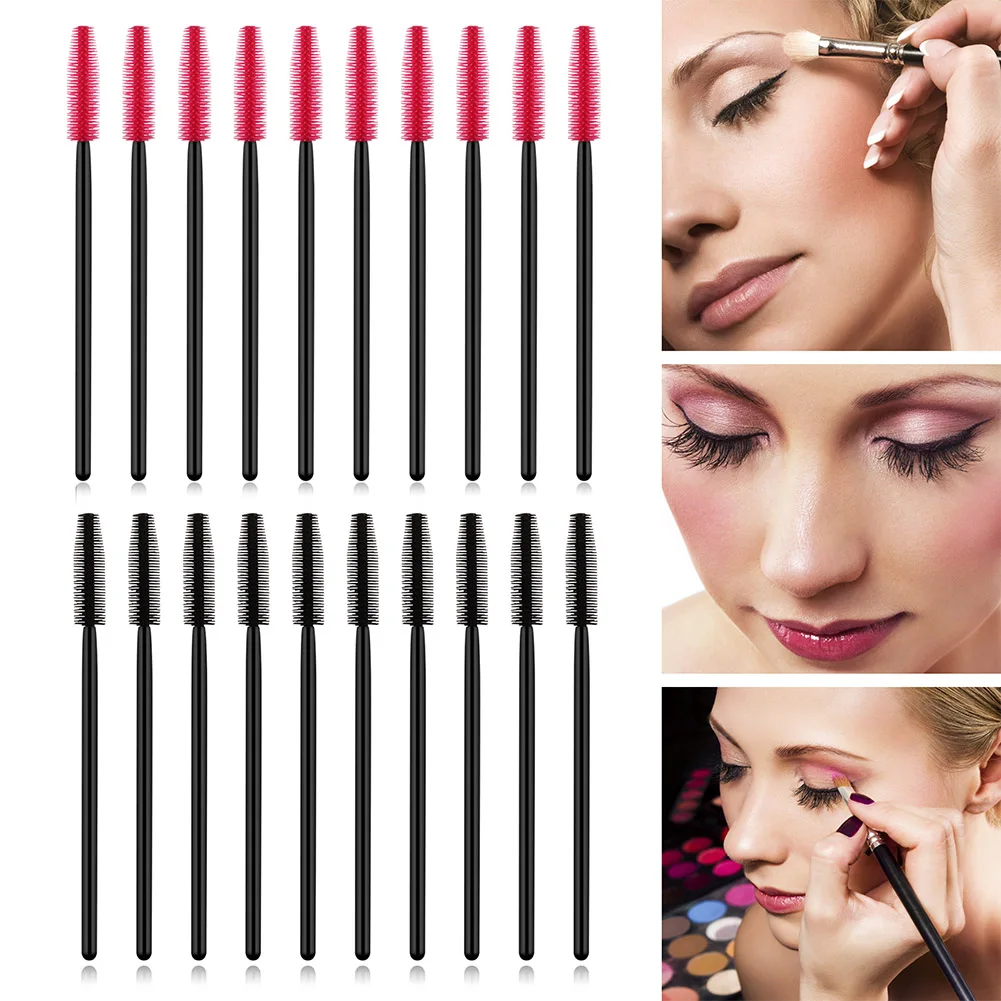 

50 шт одноразовая силиконовая ресница, набор кистей для туши, аппликатор, кисти для макияжа глаз, инструменты для красоты, MPwell