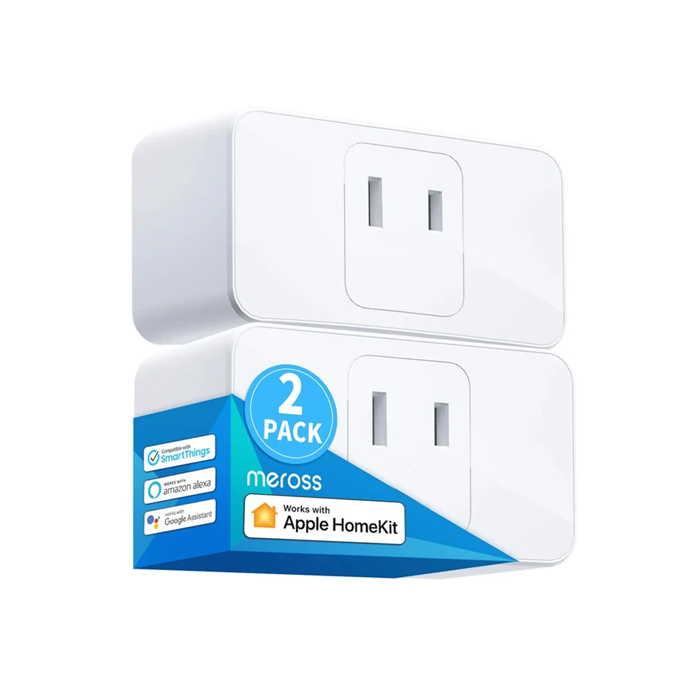 Meross умный Wi-Fi мини-разъем поддержка Apple HomeKit Siri Amazon Alexa Echo Google Assistant 2 упаковки