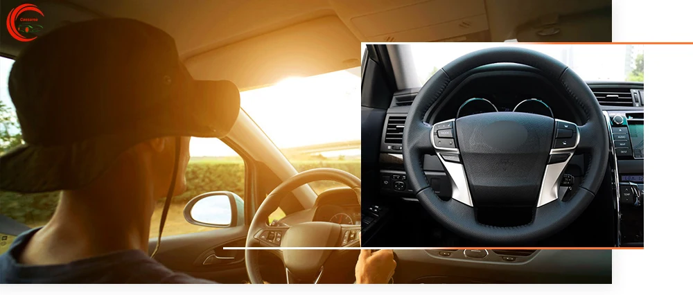 Для Toyota Mark X 2009-2019 Черная кожа чехол рулевого колеса автомобиля Сделай Сам Ручная