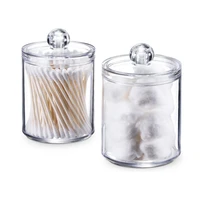 acrylic transparent cotton swab storage box round cotton swab storage box