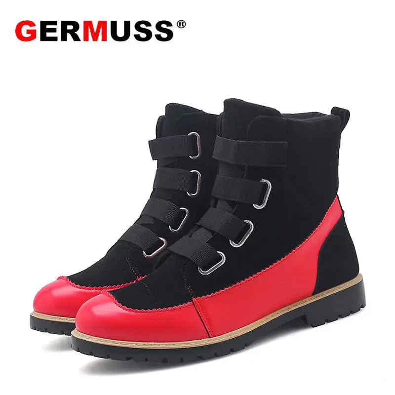 

Men Ankle Boots Martens Warm Plush Snow Boots Men's Martin Boots Leather Shoes Men Outdoor Safety Work Shoes Chaussure Homme