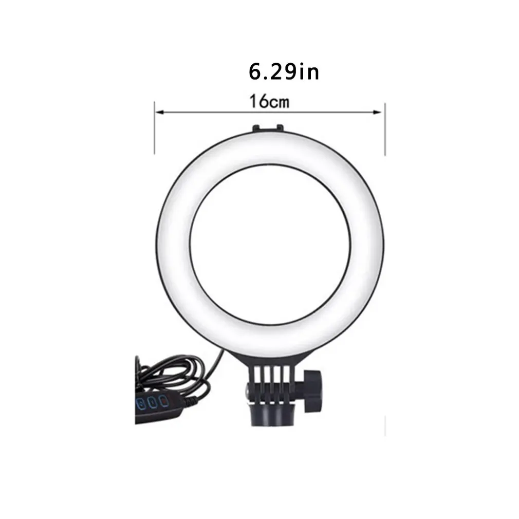 

Photography LED Selfie Ring Light 6/8/10inch Dimmable Camera Phone 26CM Ring Lamp With Stand Tripod For Makeup Video Live Studio