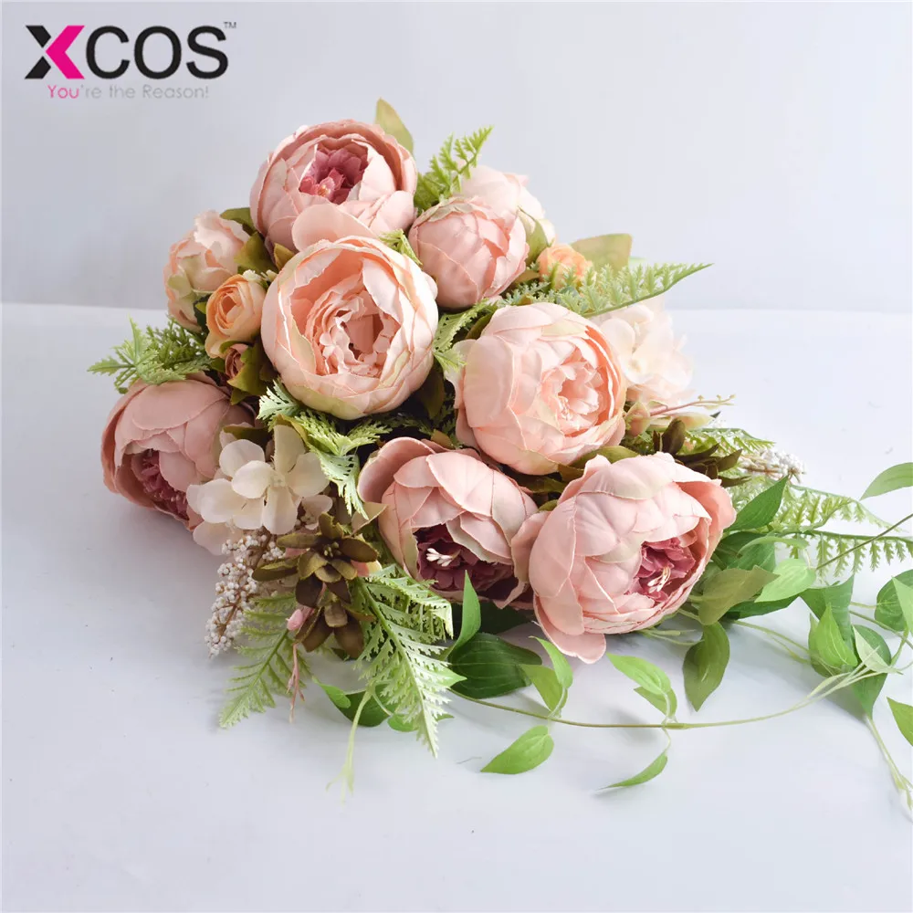 XCOS 2019 Новый 4 стиля водопада элегантный свадебный букет Искусственный Карла