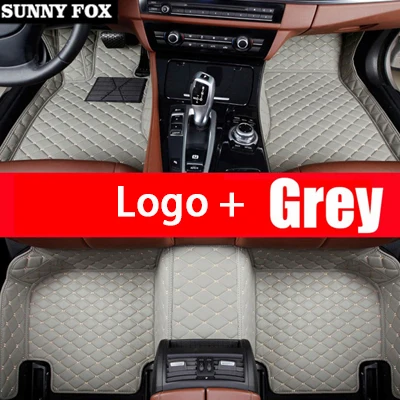 Автомобильные коврики с логотипом/фирменный логотип для Mercedes Benz X164 X166 GL GLS class GL350 GL450 GL550 GLS350 GLS350 GLS450 GLS500 GLS55 - Название цвета: Grey add Logo