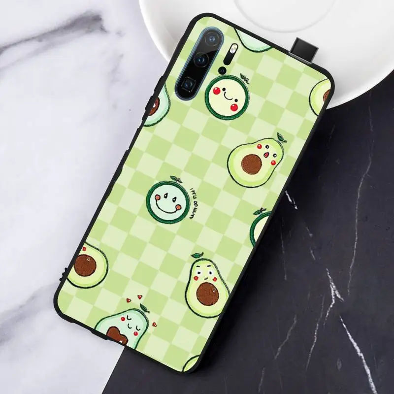 

cute cartoon Avocado Phone Cases For Huawei honor Mate P 10 20 30 40 Pro 10i 9 10 20 8 x Lite