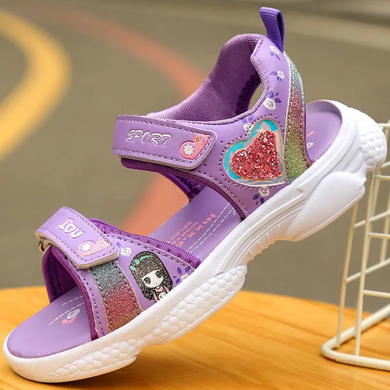 

Sandals Non-slip Little Girl Sandals Children Sandals Girls Sandals 2021 New Soft Bottom Elementary School Sandals