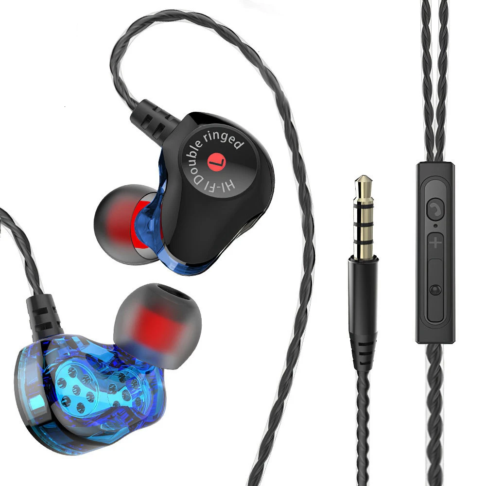 AKEY D6 проводные наушники 4 ядра Hi-Fi стерео для мобильных телефонов гарнитуры басы