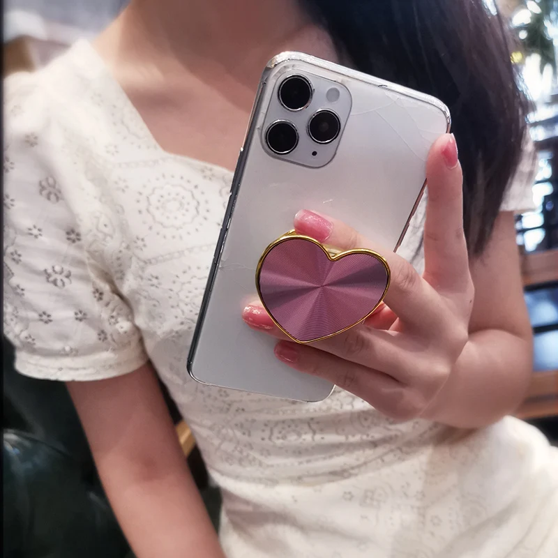 В форме сердца стрейч пальца Grip мобильный телефон держатель подушка