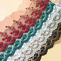 new 5 yards embroidered net lace trim floral fabric embroidered lace diy sewing garment accessories quilting dress material