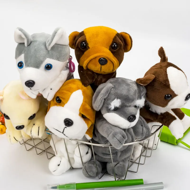 

Плюшевая собака, милый чехол для карандашей, школьные принадлежности, сумка для хранения, мультяшный пенал, детский чехол для ручек, плюшевые игрушки, сумка для ручек, милая сумка для девочек