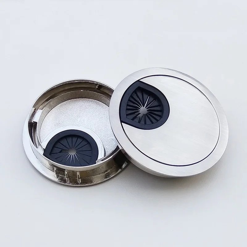 2 шт. проволока из цинкового сплава Крышка отверстия Компьютерный стол кабель