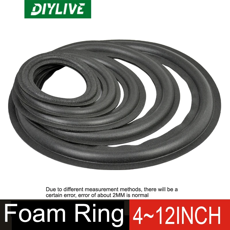 4-12 дюймовый сабвуфер DIYLIVE с пенным краем, складной динамик, аксессуары для ремонта, сабвуфер (100 ~ 290 мм) 3 3,5 4 5 6.5 8 10 12