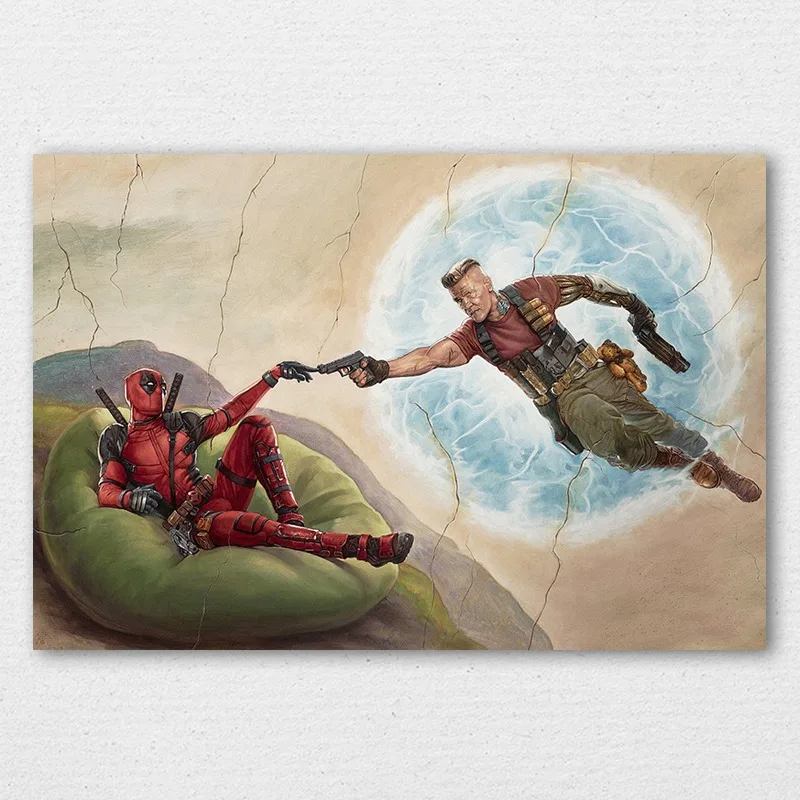 Плакат из фильма Дэдпул 2 шелковые художественные принты забавная Классическая