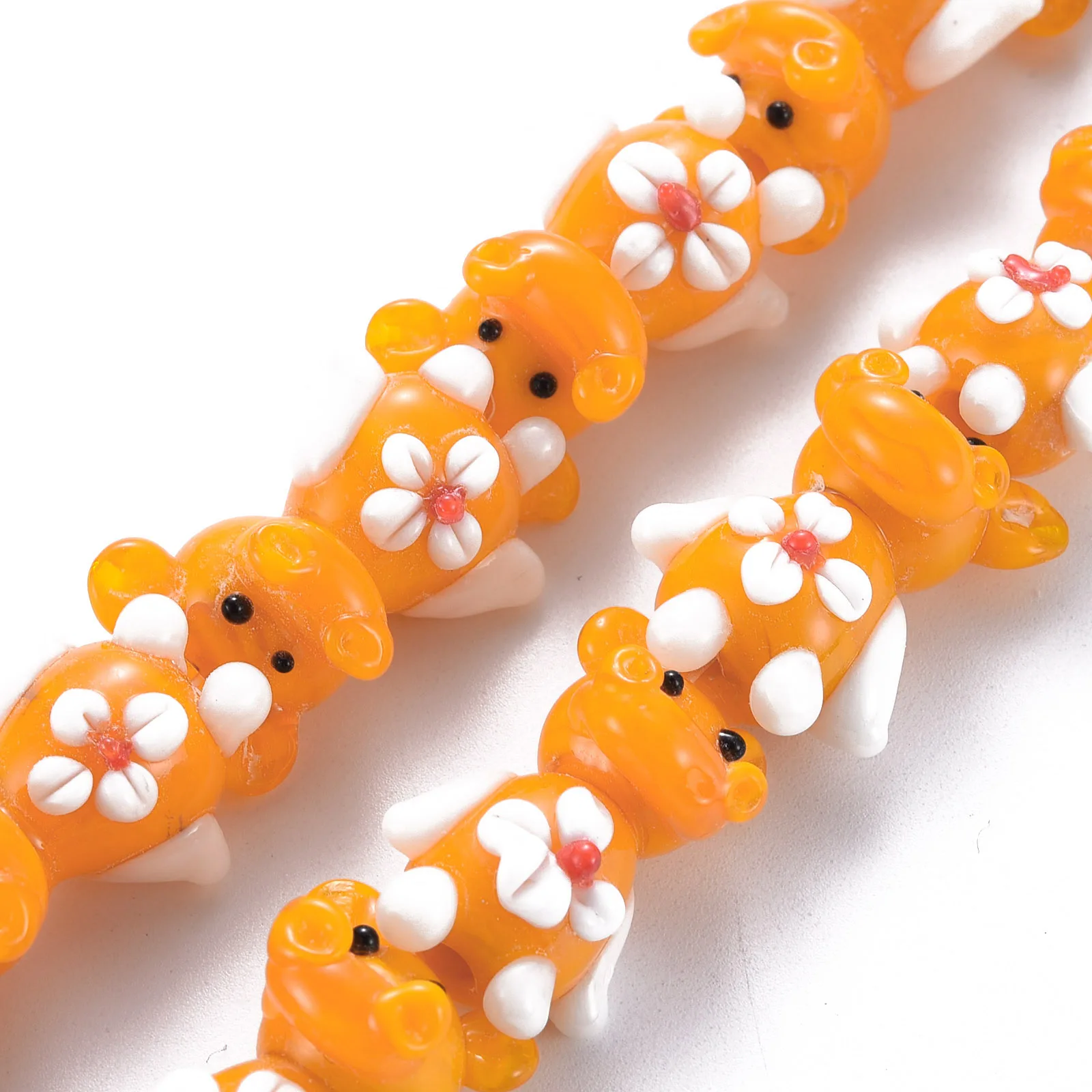 

1 Strand Handmade Bumpy Lampwork Cartoon Dolphin Frog Beads Cute Animal Spacer for Earring Necklace Jewelry Findings DIY Making
