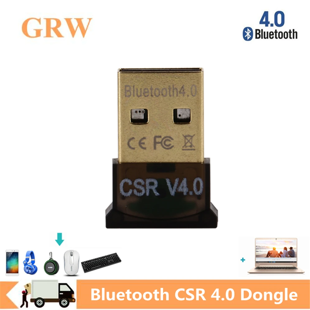 Мини USB-адаптер GRWIBEOU Bluetooth V 4 0 два режима беспроводной адаптер CSR USB 2 0/3 для Windows 10 8 XP