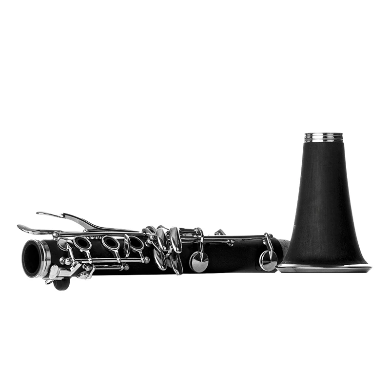 

17 Nickel Keys Clarinet Bb Flat Clarinet Black Clarinet with Case for Student Beginner Performing Instruments