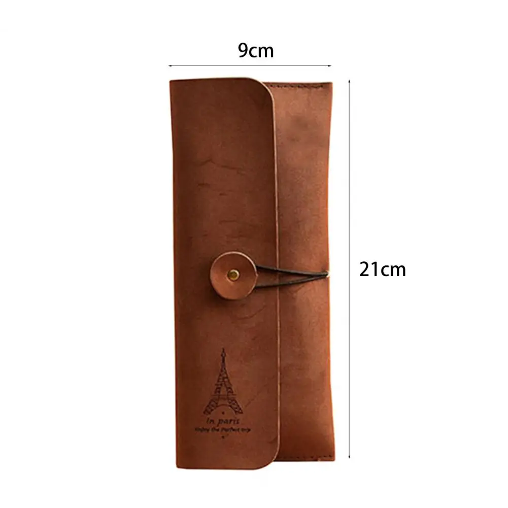 

Eiffel Tower Faux Suede Leather Cosmetic Makeup Bag Pen Pencil Stationery Pouch