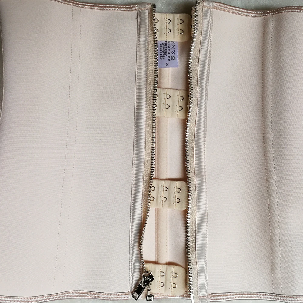 Корректирующее белье женское латексный пояс на молнии со стальной костью для