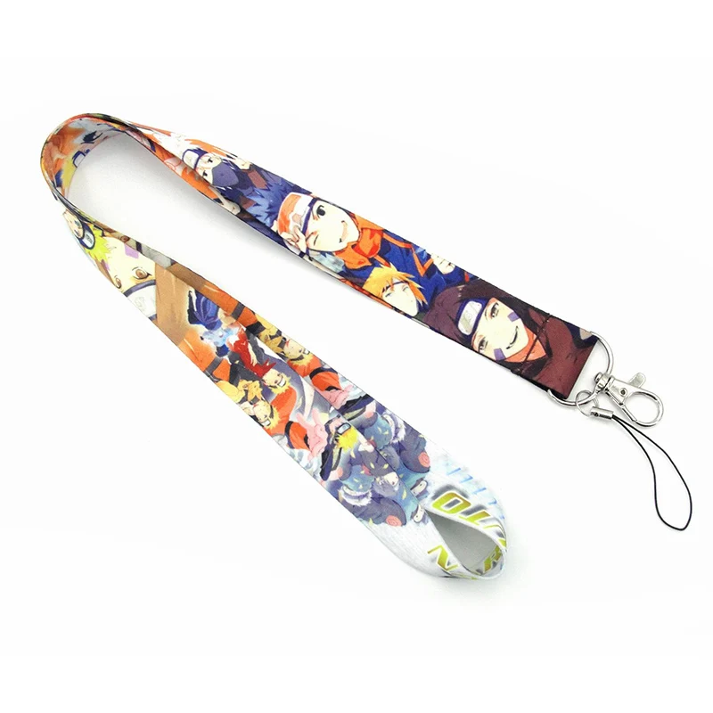 

Anime Akatsuki Keychain Lanyard ID Badge Holder Cosplay Accessories Sasuke Kakashi