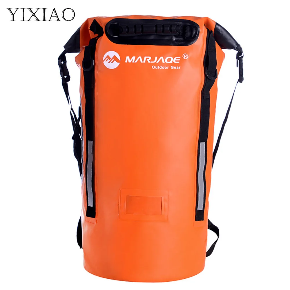 YIXIAO-mochila impermeable de 40L, bolsa flotante profesional para Río, Trekking, natación, Rafting, Kayak, acampar al aire libre