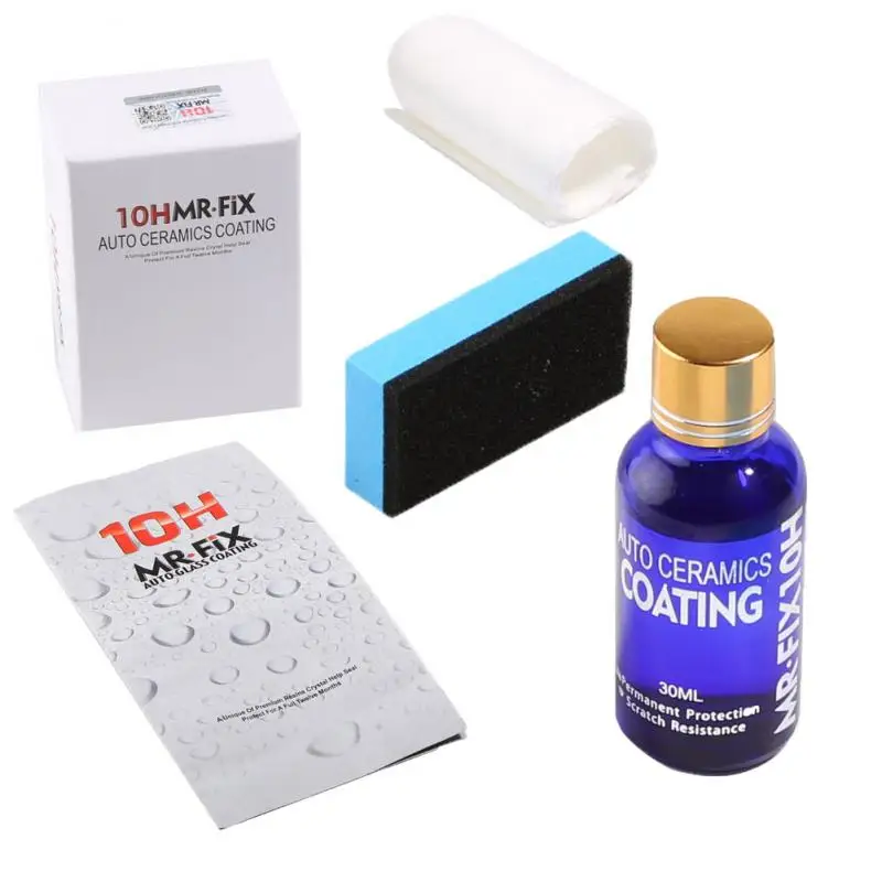 

Керамическое покрытие для автомобиля, жидкое гидрофобное покрытие для защиты краски от царапин, 30 мл