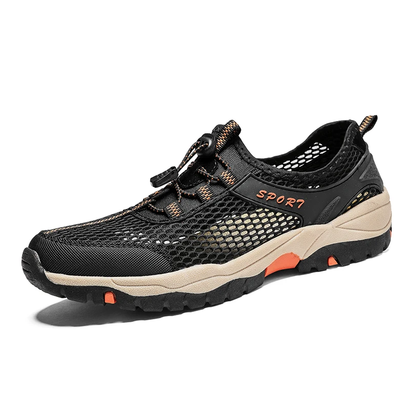 

New Men's Casual Shoes Summer Breathable Men Shoes Comfortable Outdoor Hiking Shoes Lightweight Summer Mesh Sneakers 38-46
