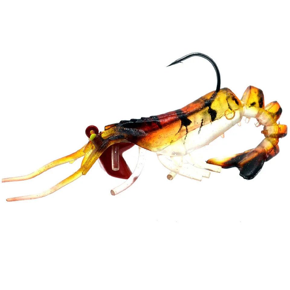 Мягкая приманка в виде креветки 11 см 12 г рыболовная искусственная джиг-головка