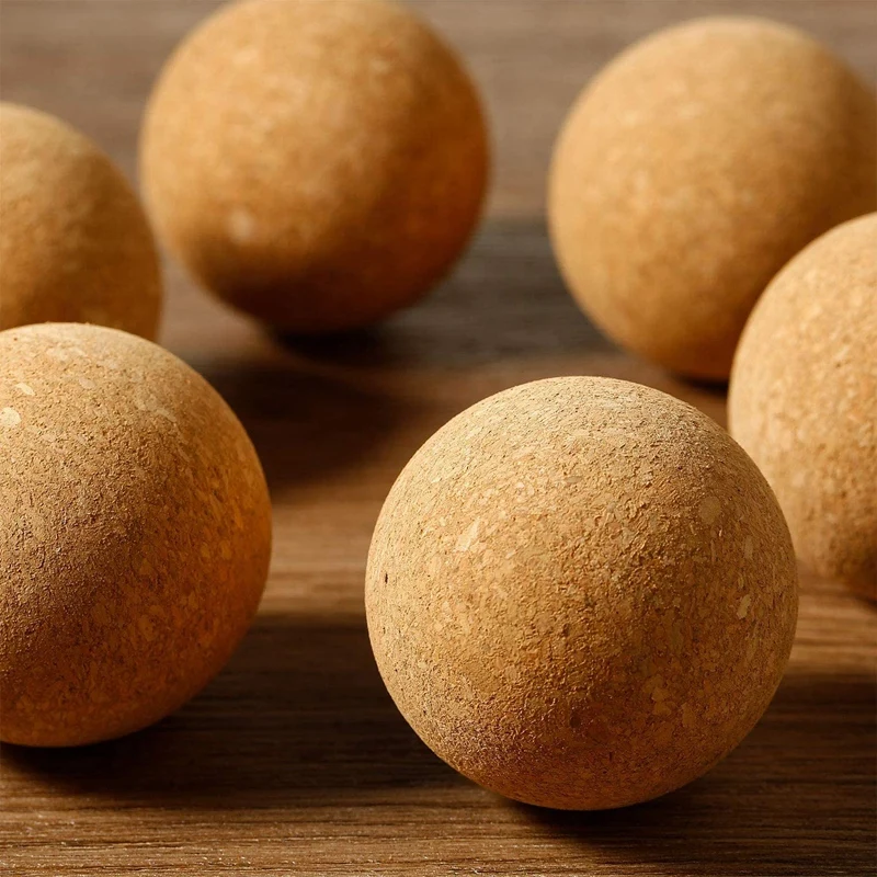 

4 Pieces Wine Cork Ball Stopper Wine Cork Stopper Wooden Cork Ball for Decanter Cork Replacement