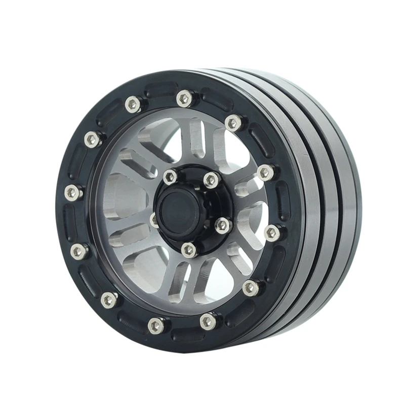 2 шт. металлический сплав бисером колеса 1 9 дюймов для SCX10 D90 1/10 RC Рок Гусеничный |