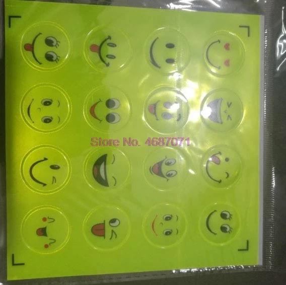 1000 шт. светоотражающие наклейки на велосипед со смайликом|Наклейки велосипед| |