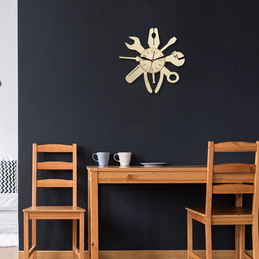 Ремонтные инструменты для автомобиля гаража автомобильные настенные часы декор