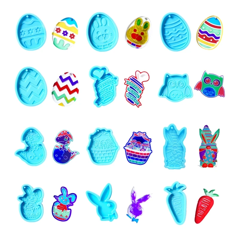

Creative Animal Pendant Silicone Mold Crystal Epoxy Resin Mold for DIY Handmade Easter Keychain Pendant Dangle Earring