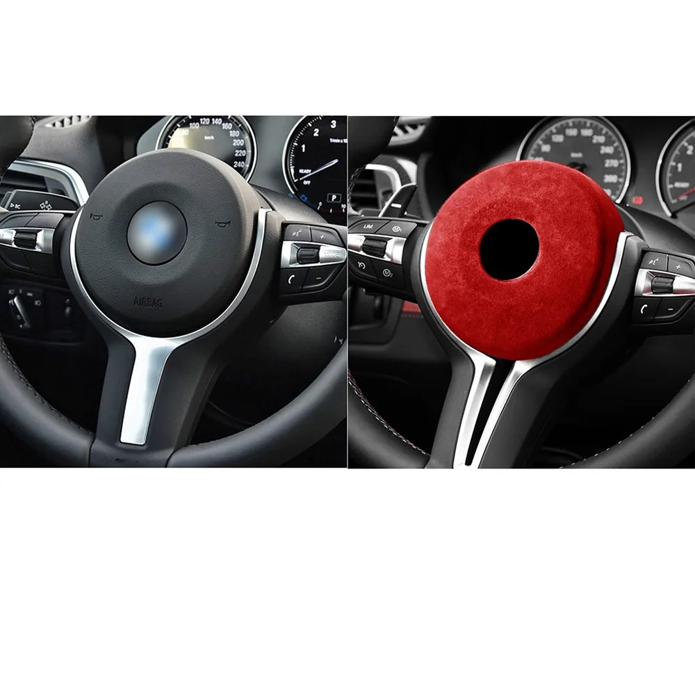 

1PC For BMW F Chassis 1 2 3 4 Series Airbag Decoration Wine Red Durable