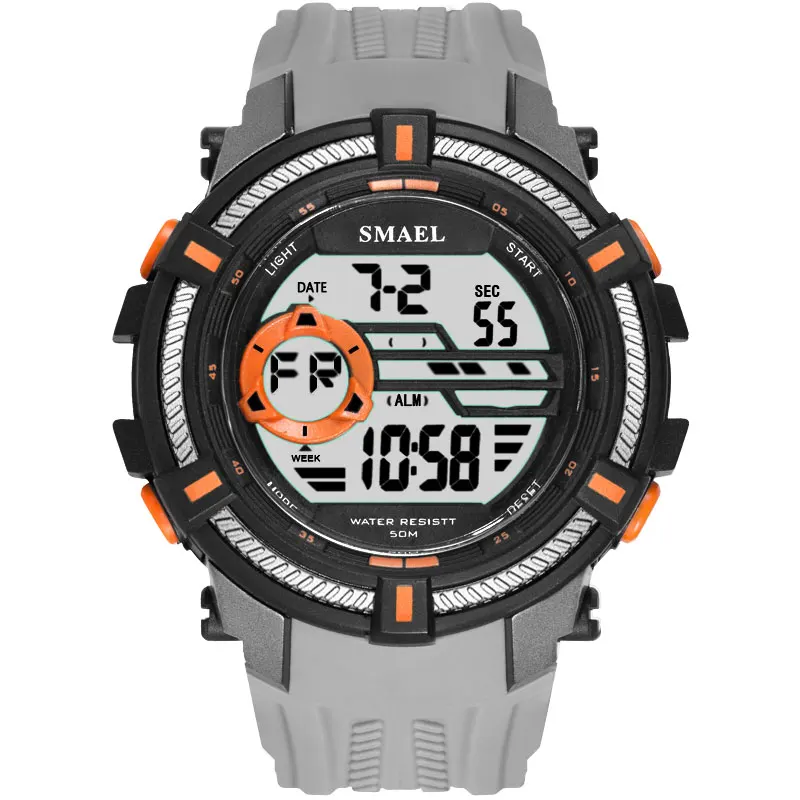 New Men Sport Watches SMAEL Led Digital Watch Big Dial S Shock Casual Clock Wristwatches Waterproof erkek kol saati | Наручные часы