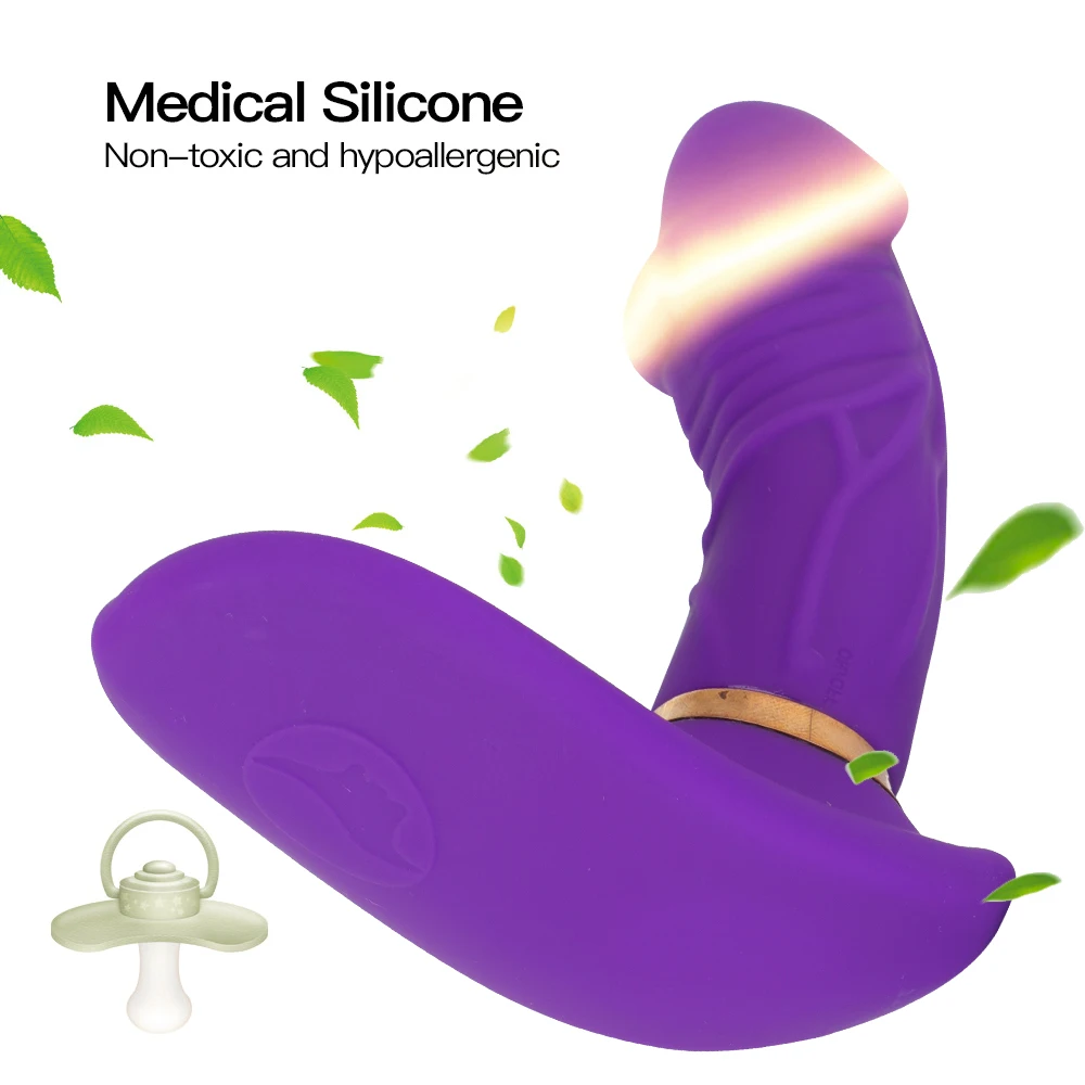 Носимый фаллоимитатор вибратор для женщин мощный трусики беспроводной пульт