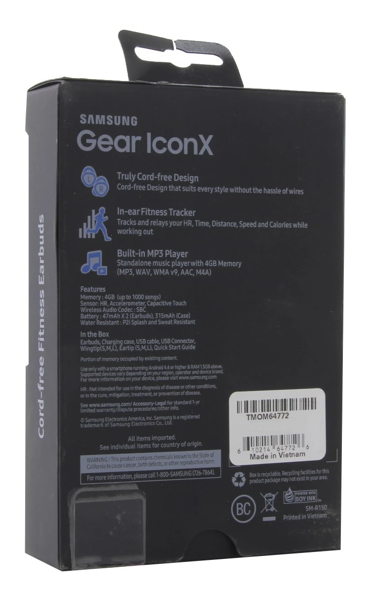 Фото Samsung Gear Iconx значок X Sm-R150 стерео Bluetooth гарнитуры Электроника Samsung Gear Iconx значок X Sm-R150 стерео Bluetooth гарнитуры Электроника