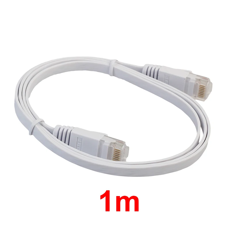 Плоский Ethernet-кабель для компьютера маршрутизатора ноутбука CAT6 кабель RJ45 Lan